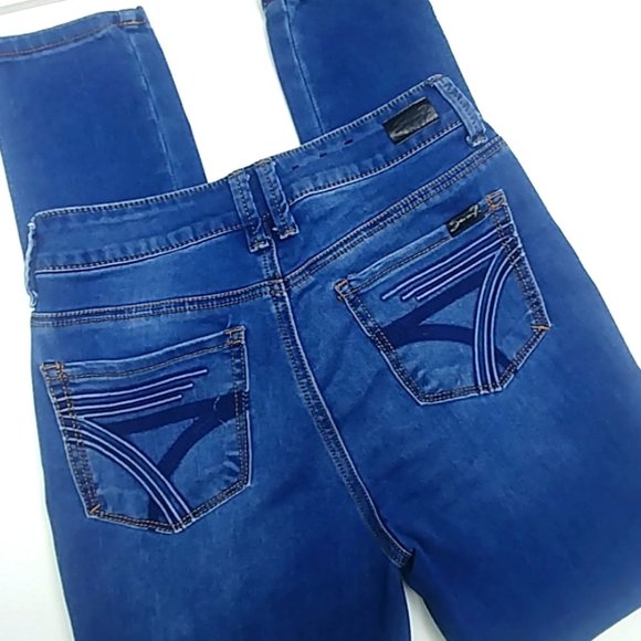 Seven 7 High Rise Skinny Jeans Skin Fit De… - Picture 2 of 9